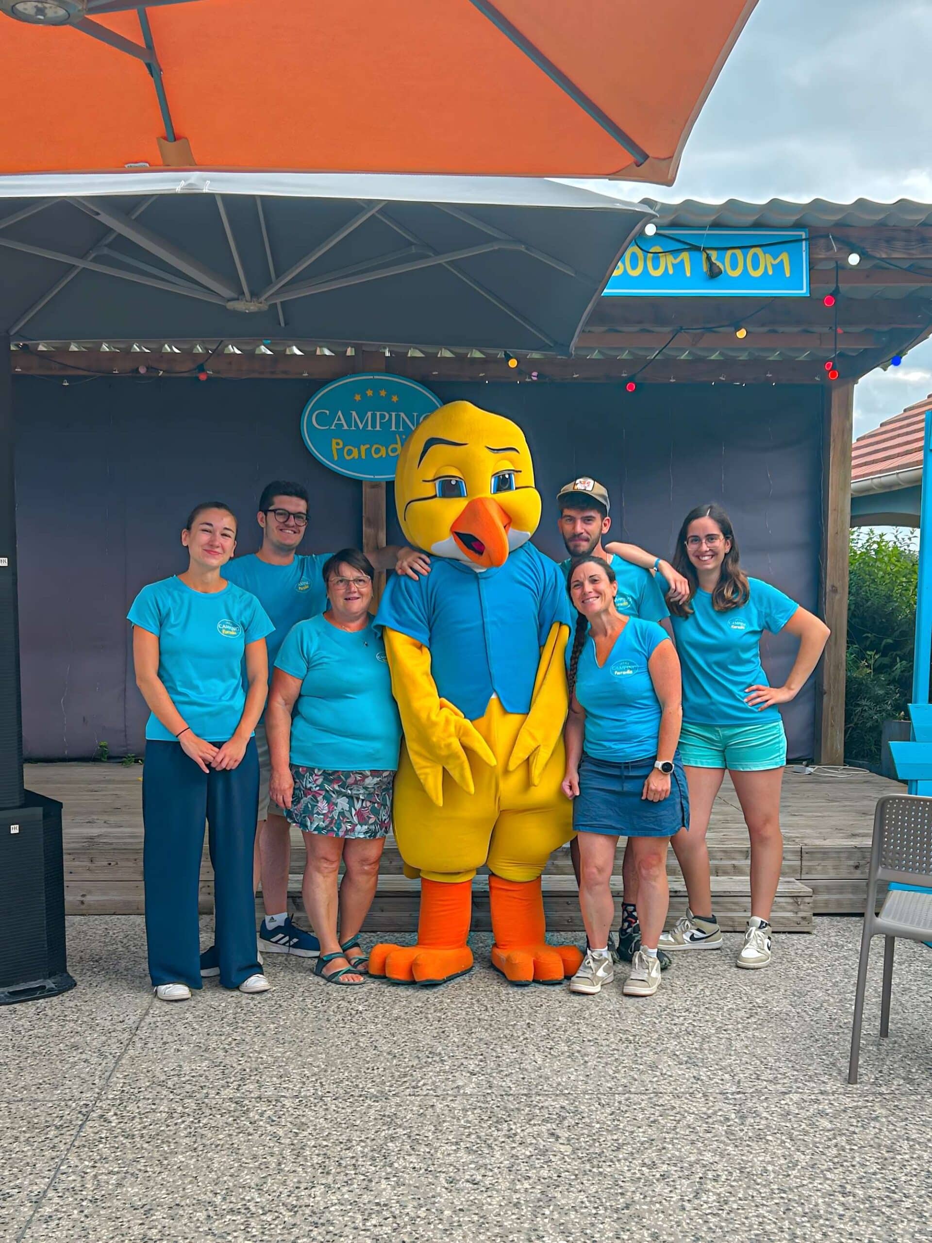 Photo equipe camping 2025