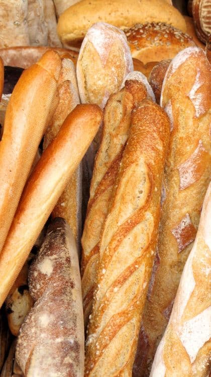 baguettes fraiches camping