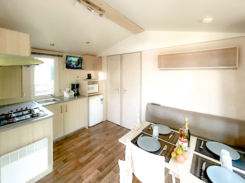 location mobil home  4/5PERS 2CH TERRASSE + TV